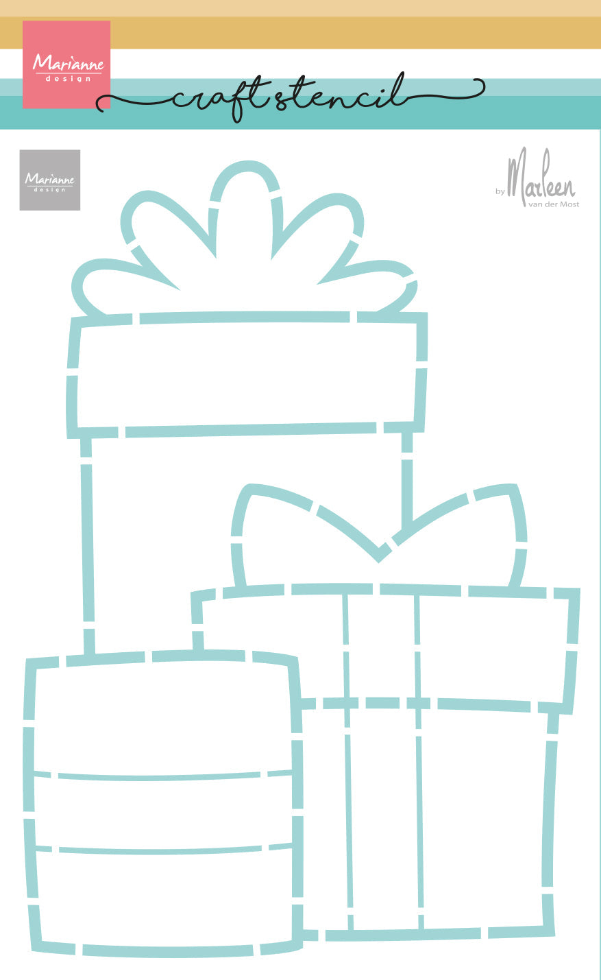 Marianne Design Craft Stencil - Presents by Marleen