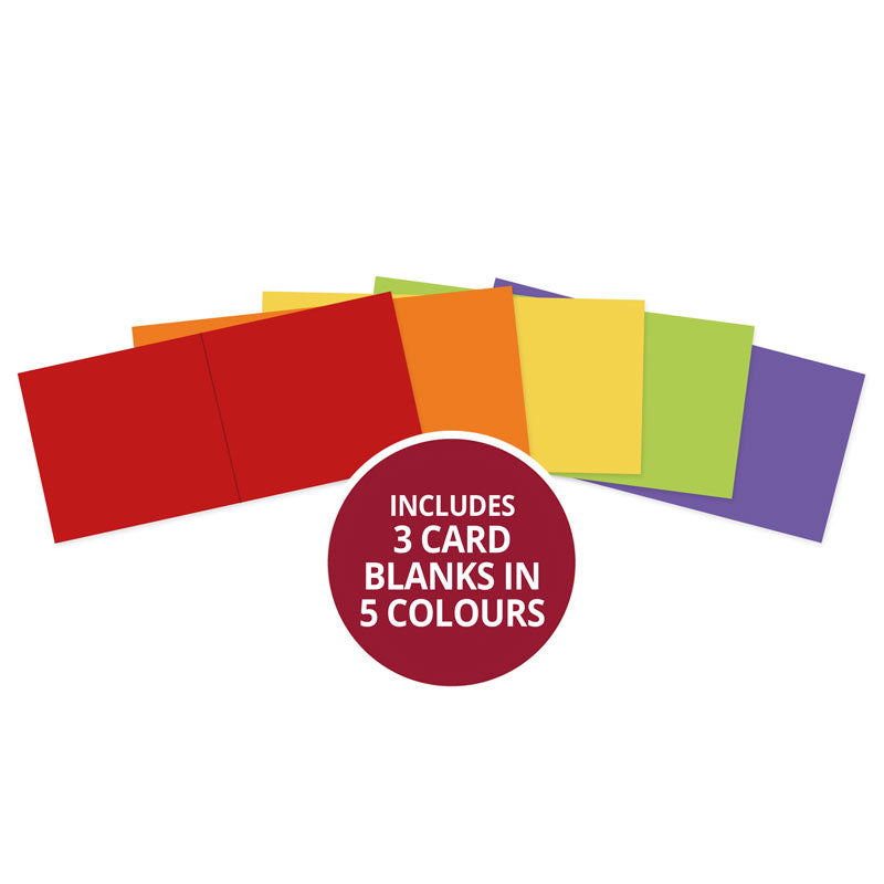 Adorable Scorable Pre-Scored Card Blanks - 6" x 6" Brights Selection