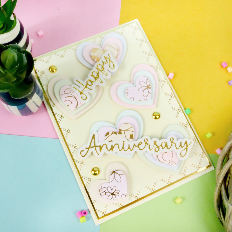 Adorable Scorable Pre-Scored Card Blanks - A Touch of Colour 7" x 5"