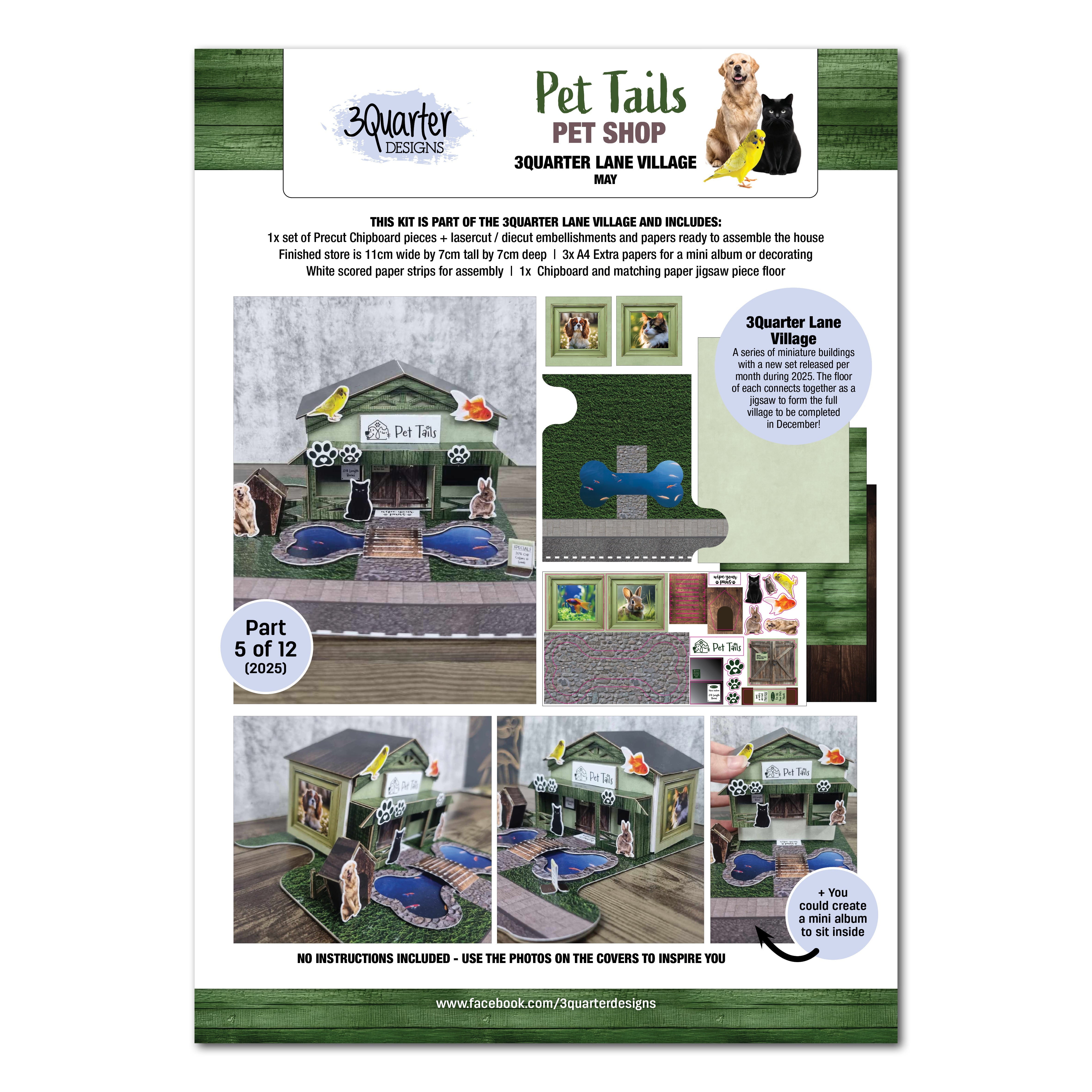 3Quarter Designs Lane Village - Pet Tails Pet Shop