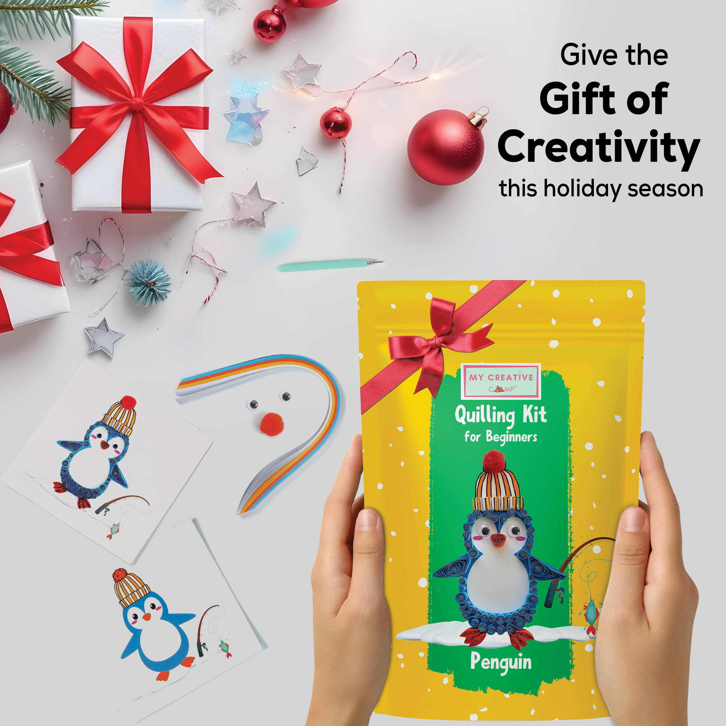 My Creative Camp Penguin Quilling Kit