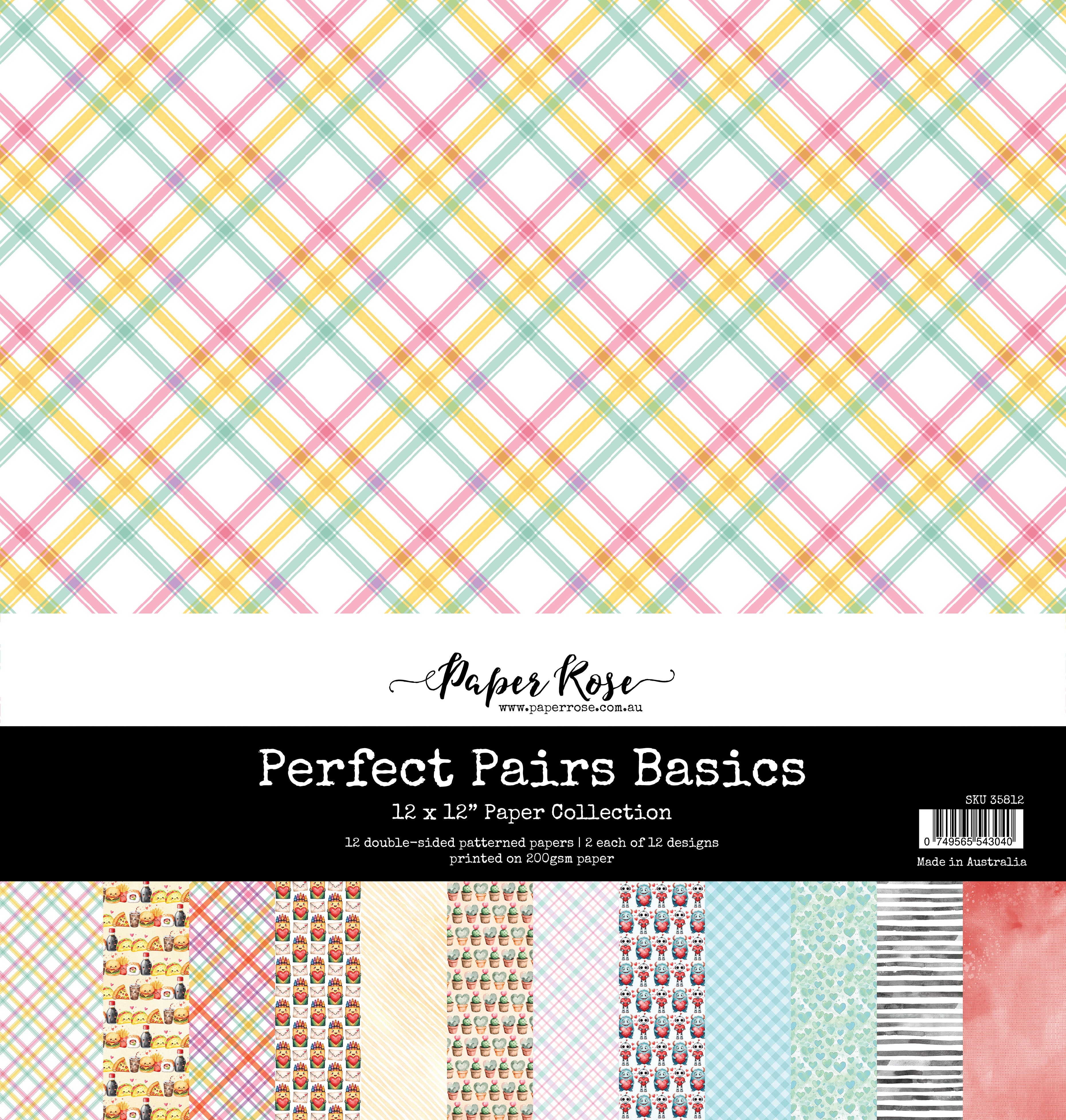 Perfect Pairs Basics 12x12 Paper Collection 35812