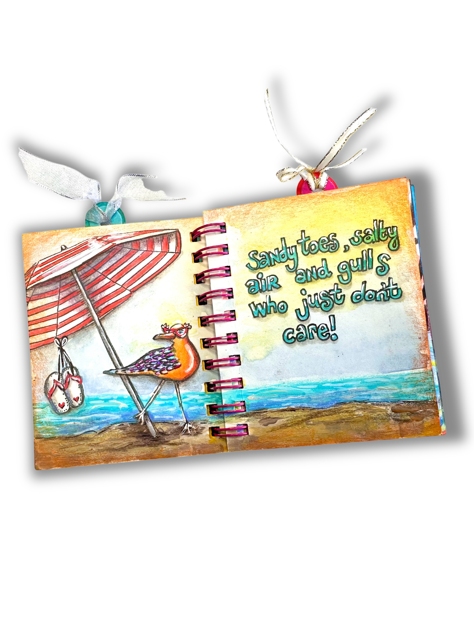 ABM Clear Stamp A Day At The Beach Art by Marlene 9 Pieces