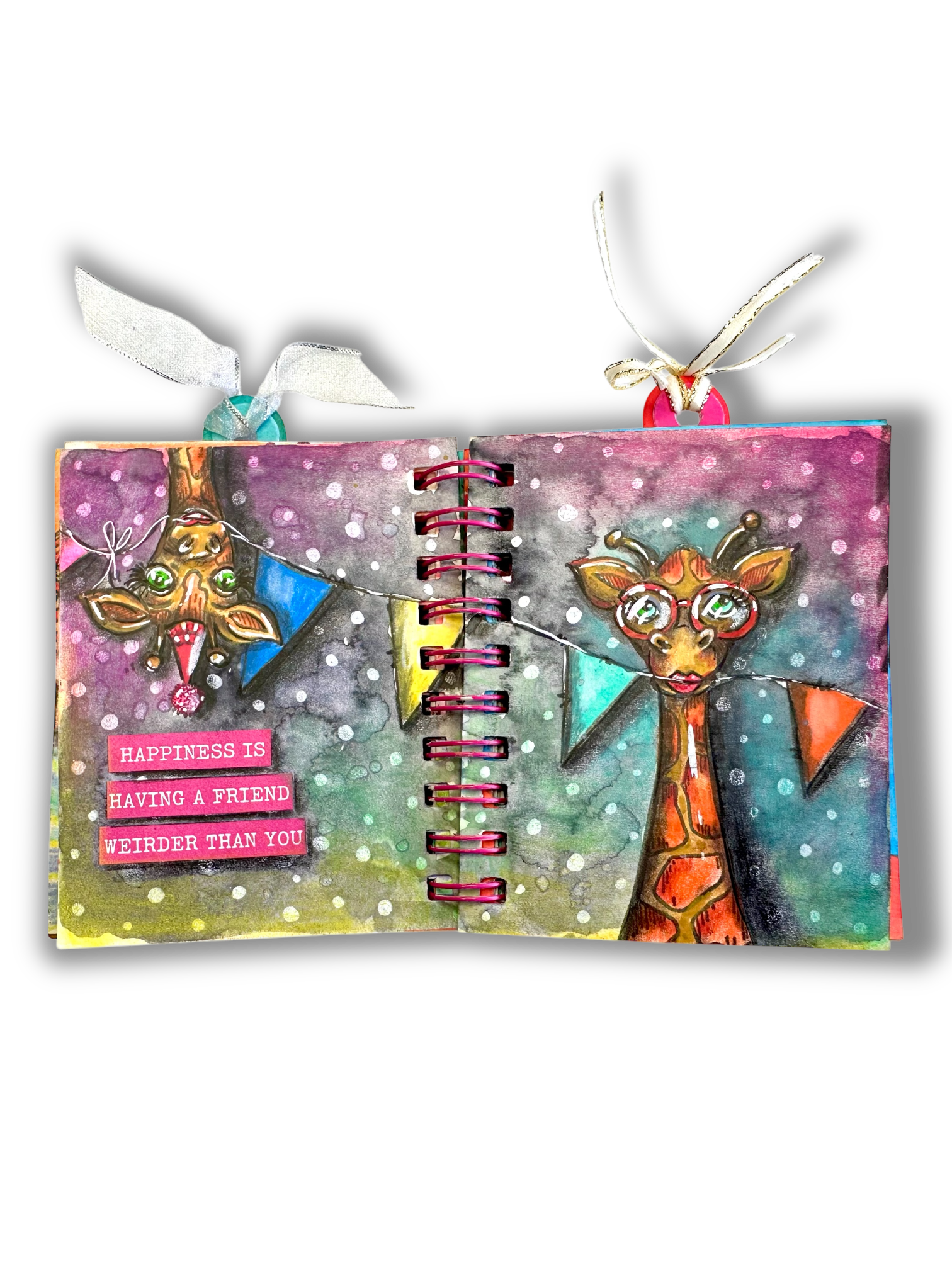 ABM Clear Stamp Dazzling Giraffes Art by Marlene 5 Pieces