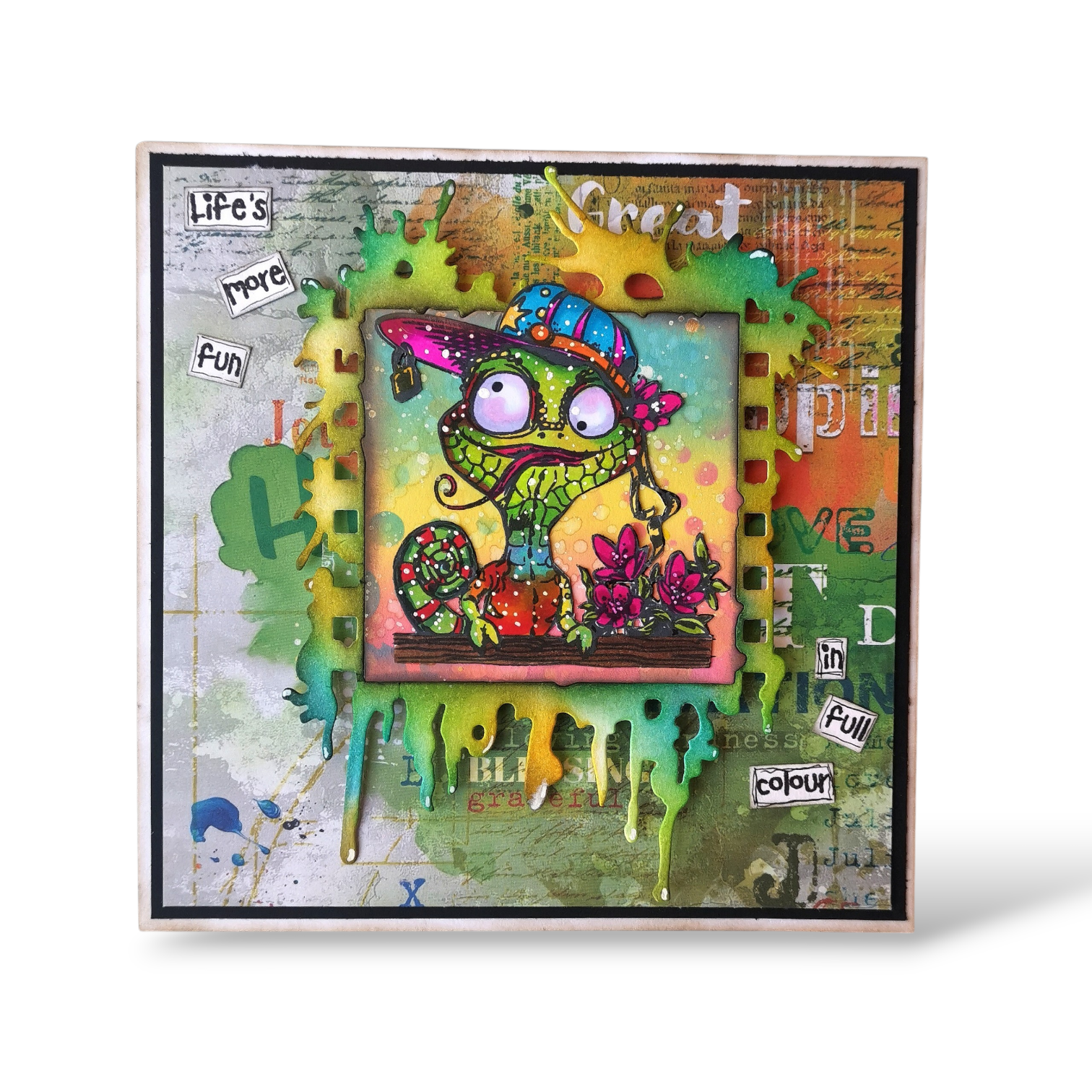 AALL and Create - 6"x6" Stencil - Center Spin