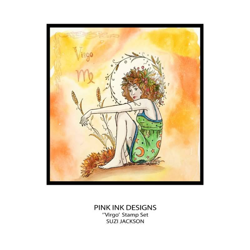 Pink Ink Designs Virgo 6 in x 8 in Clear Stamp Set