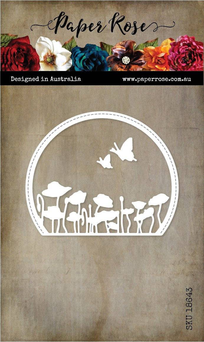 Poppy Field Circle Metal Cutting Die 18643