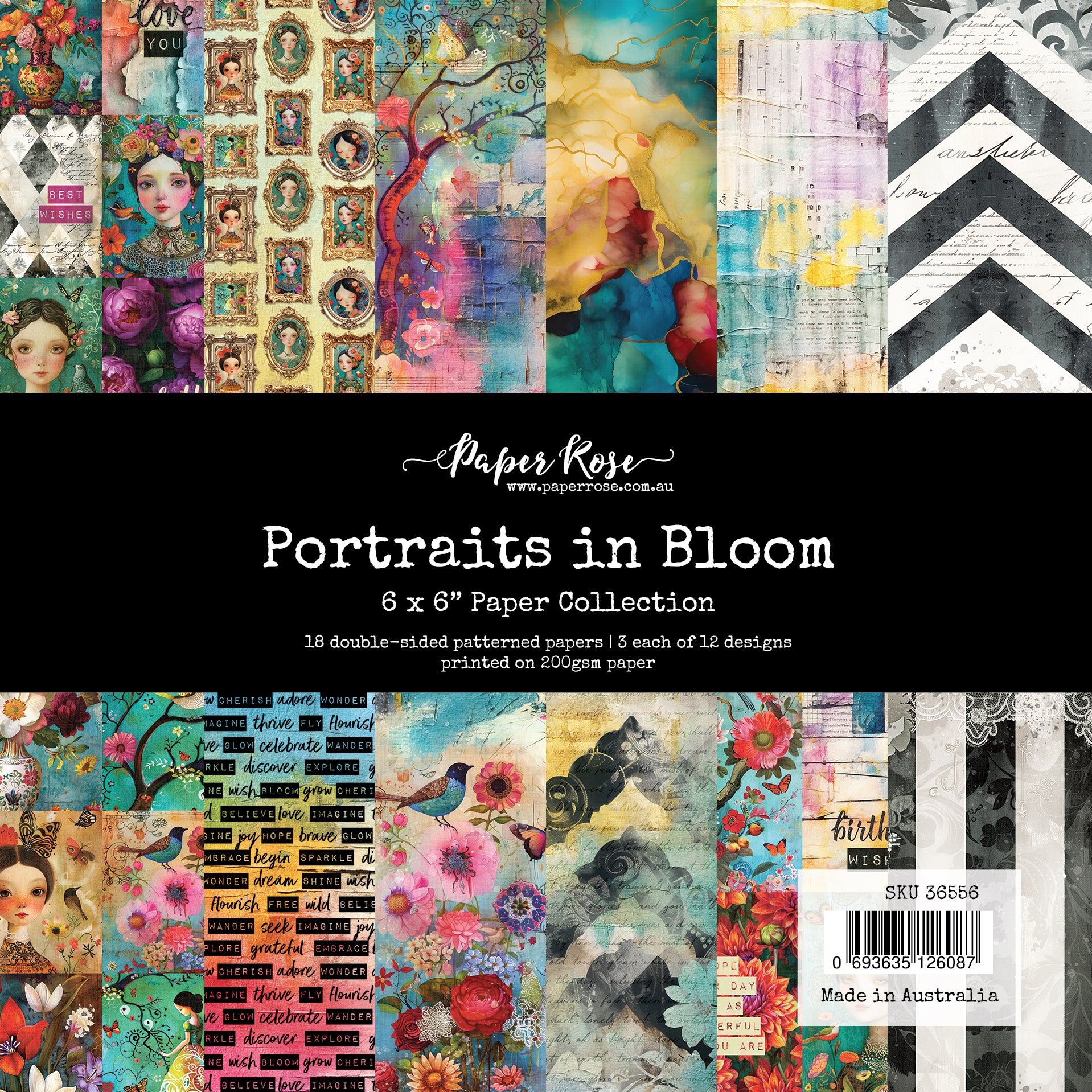 Portraits in Bloom 6x6 Paper Collection 36556