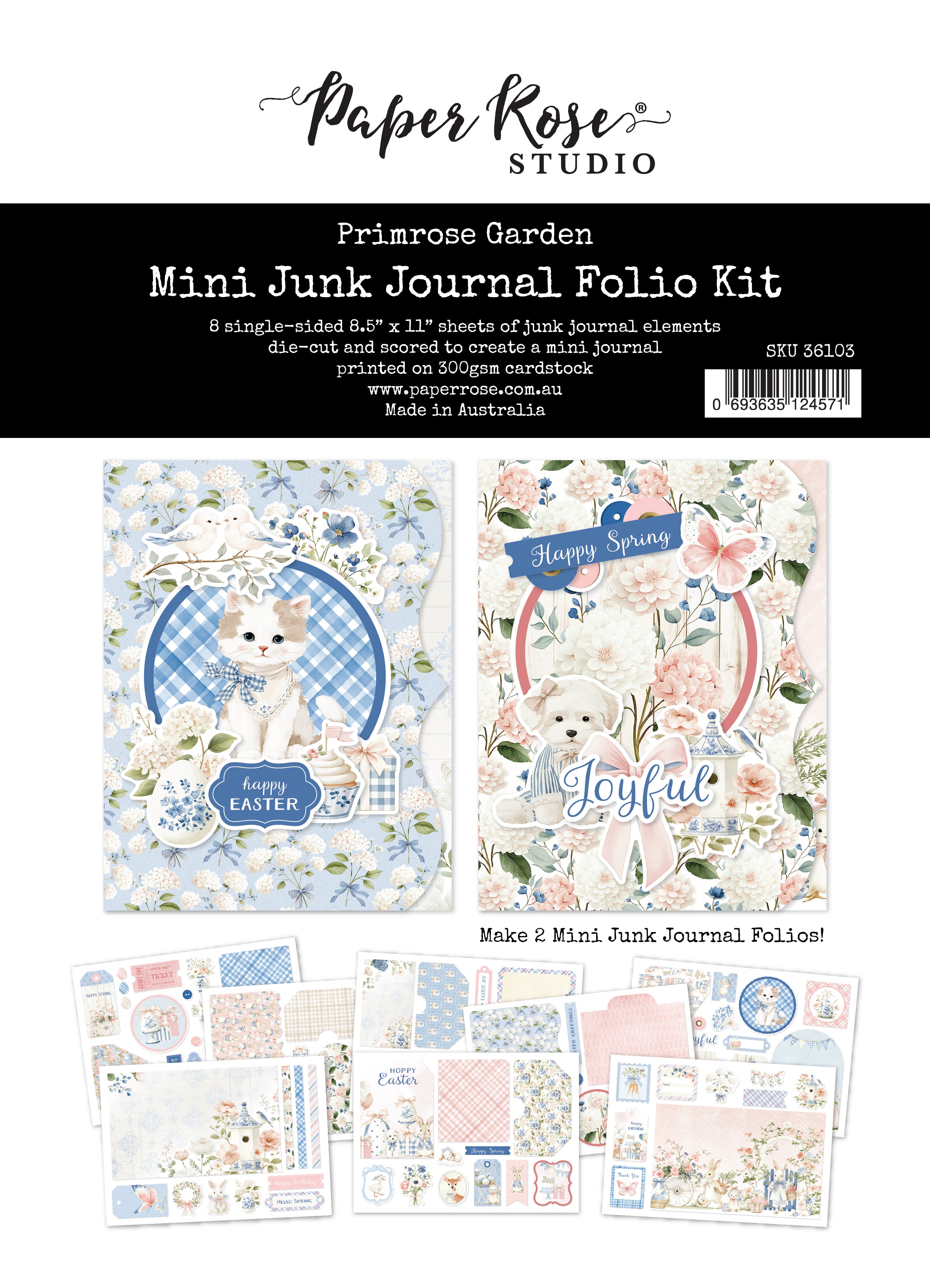 Primrose Garden Easter 8.5x11" Mini Folio Kit 36103