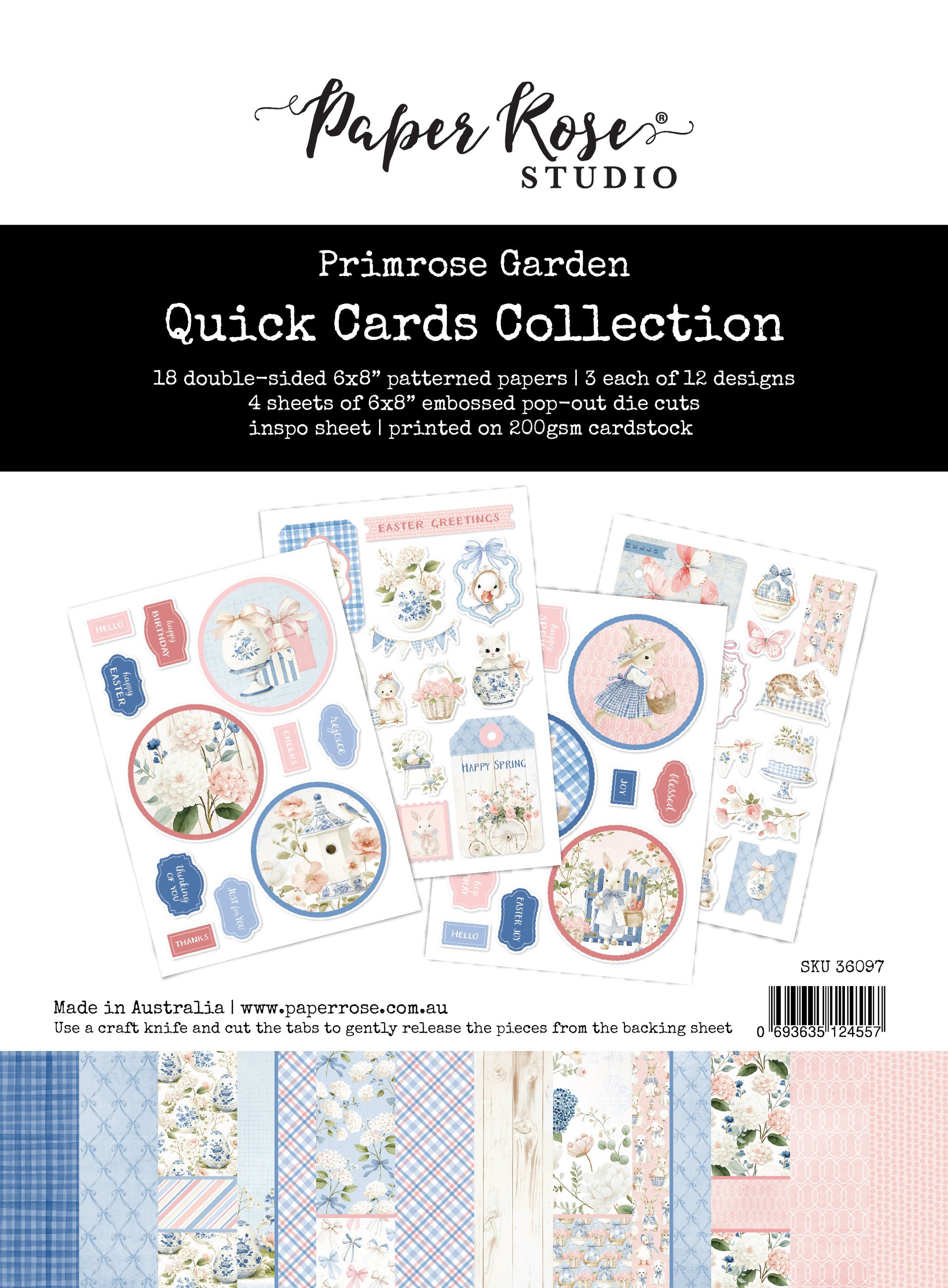 Primrose Garden Easter 6x8" Quick Cards Kit 36097