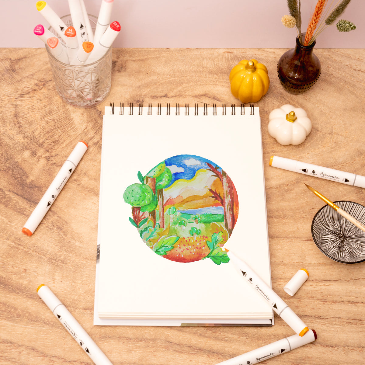 Decotime 2-in-1 Sketch Book - 60 Sheets