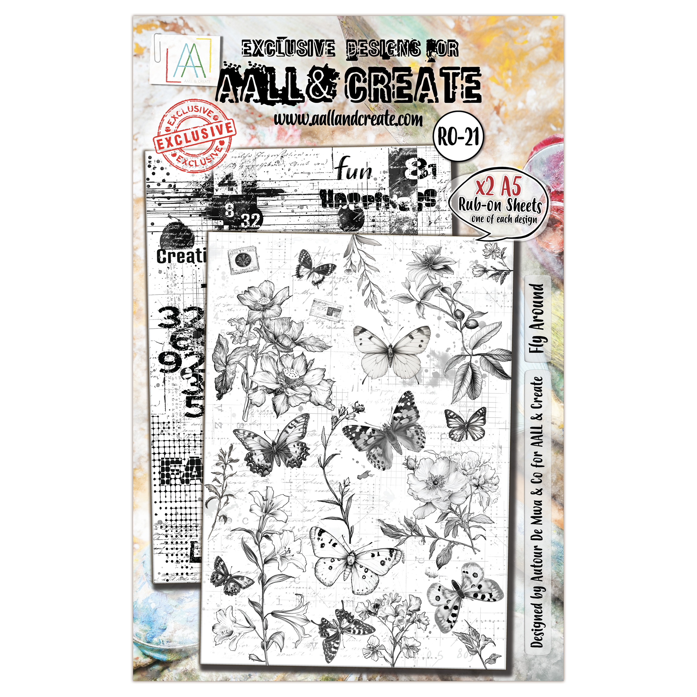 AALL and Create - A5 Rub-Ons - Fly Around