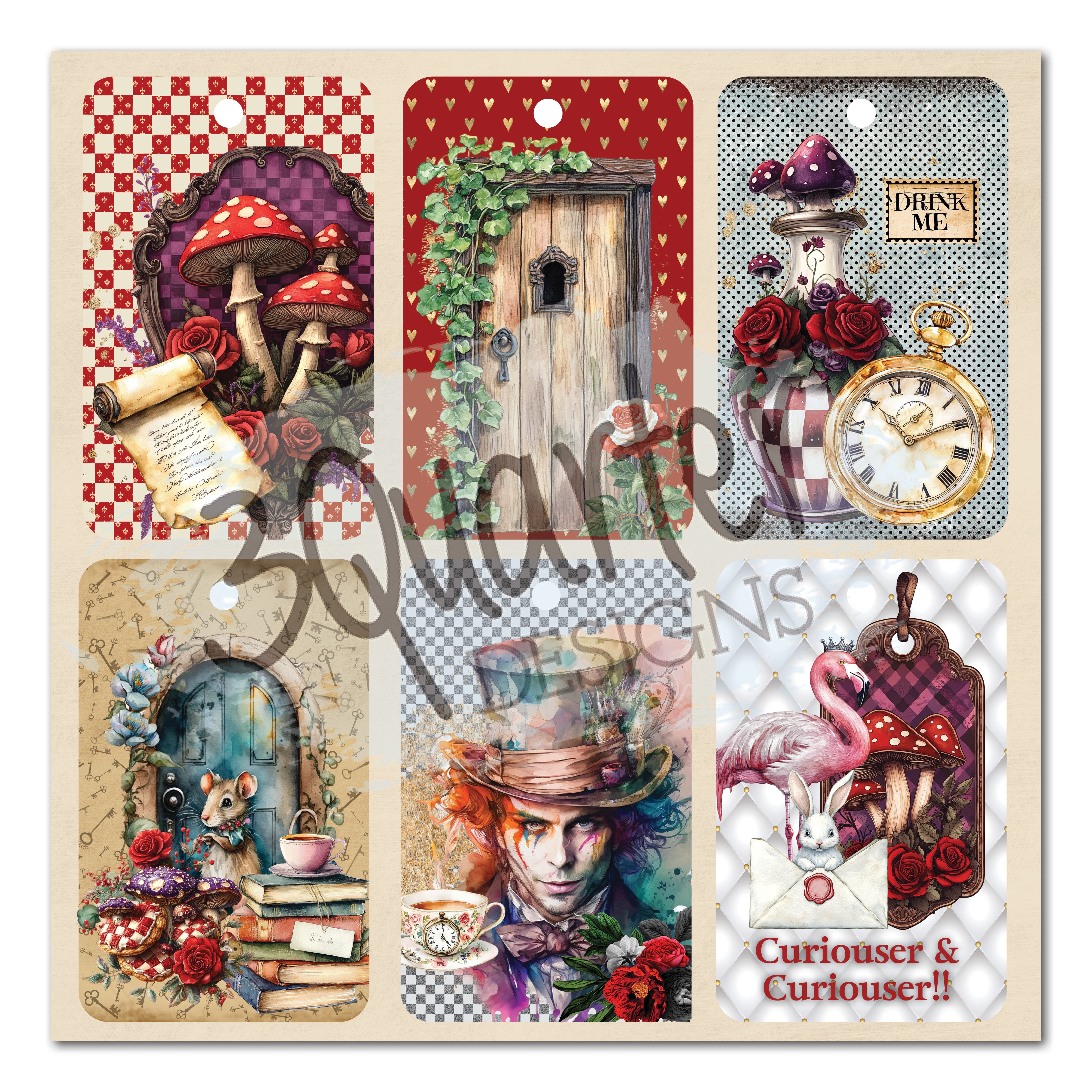 3Quarter Designs Red Queen 8x8 Paper Pack & Diecuts Set