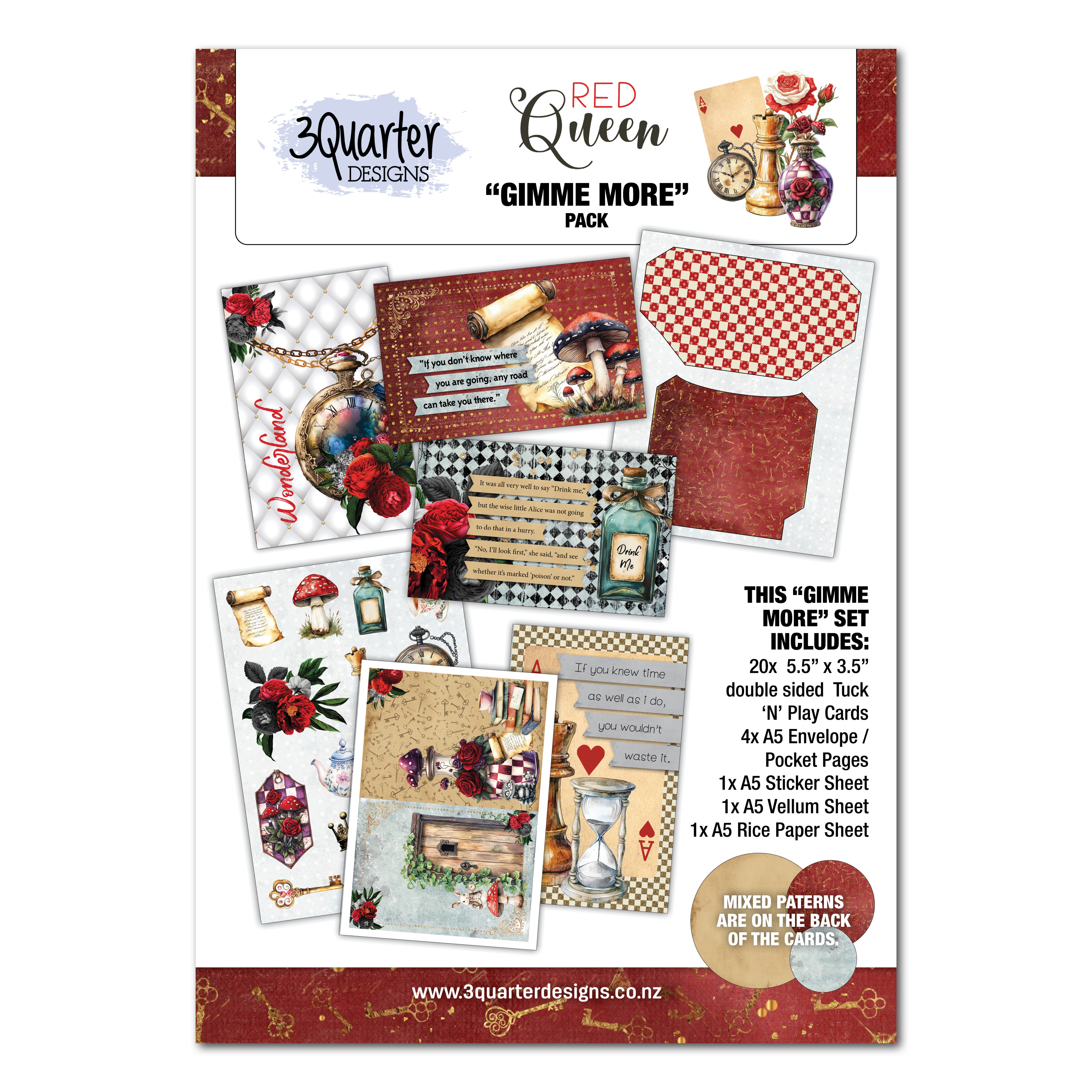 3Quarter Designs Red Queen - Gimme More Pack