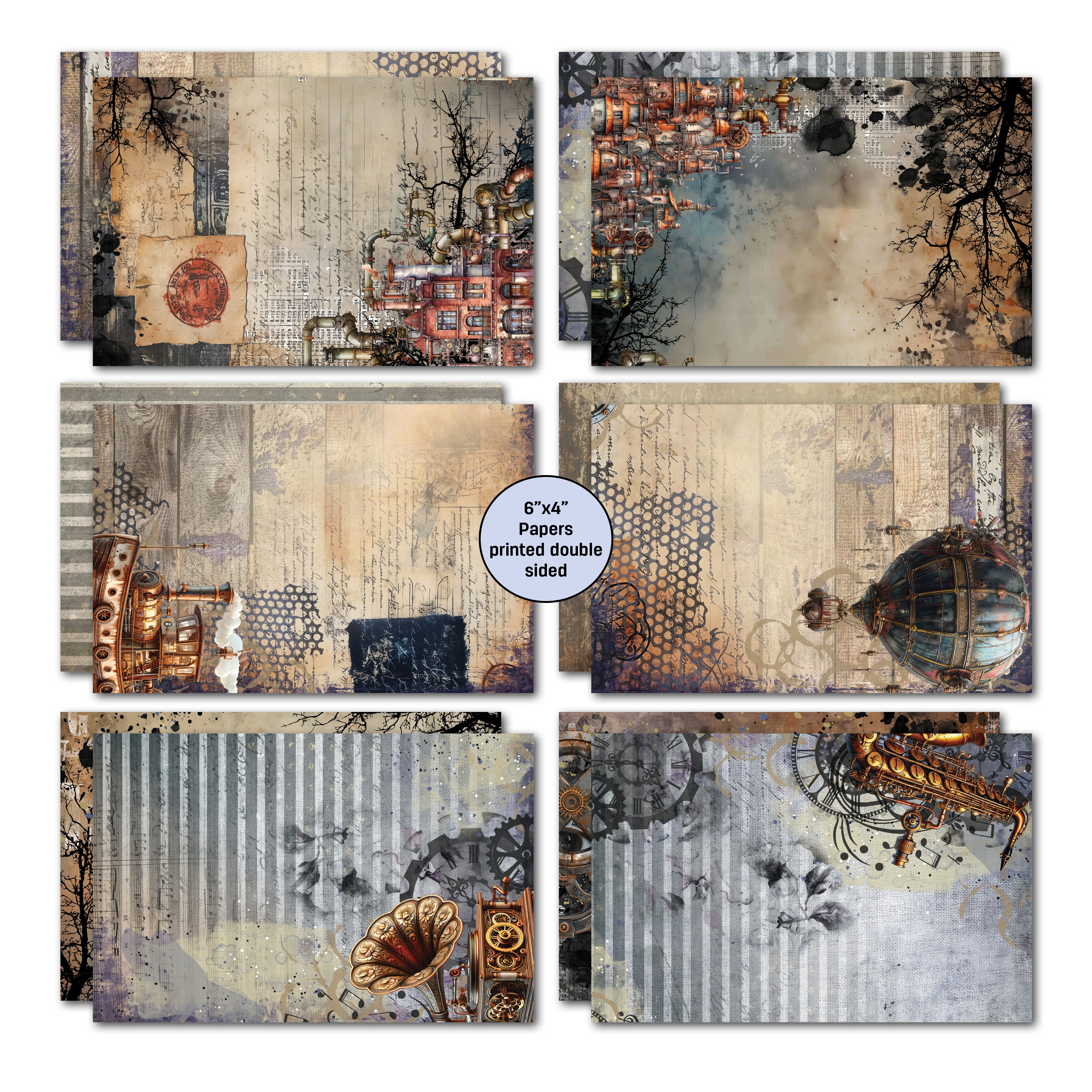 3Quarter Designs Rustic Tinkerer 6x4 Card Pack