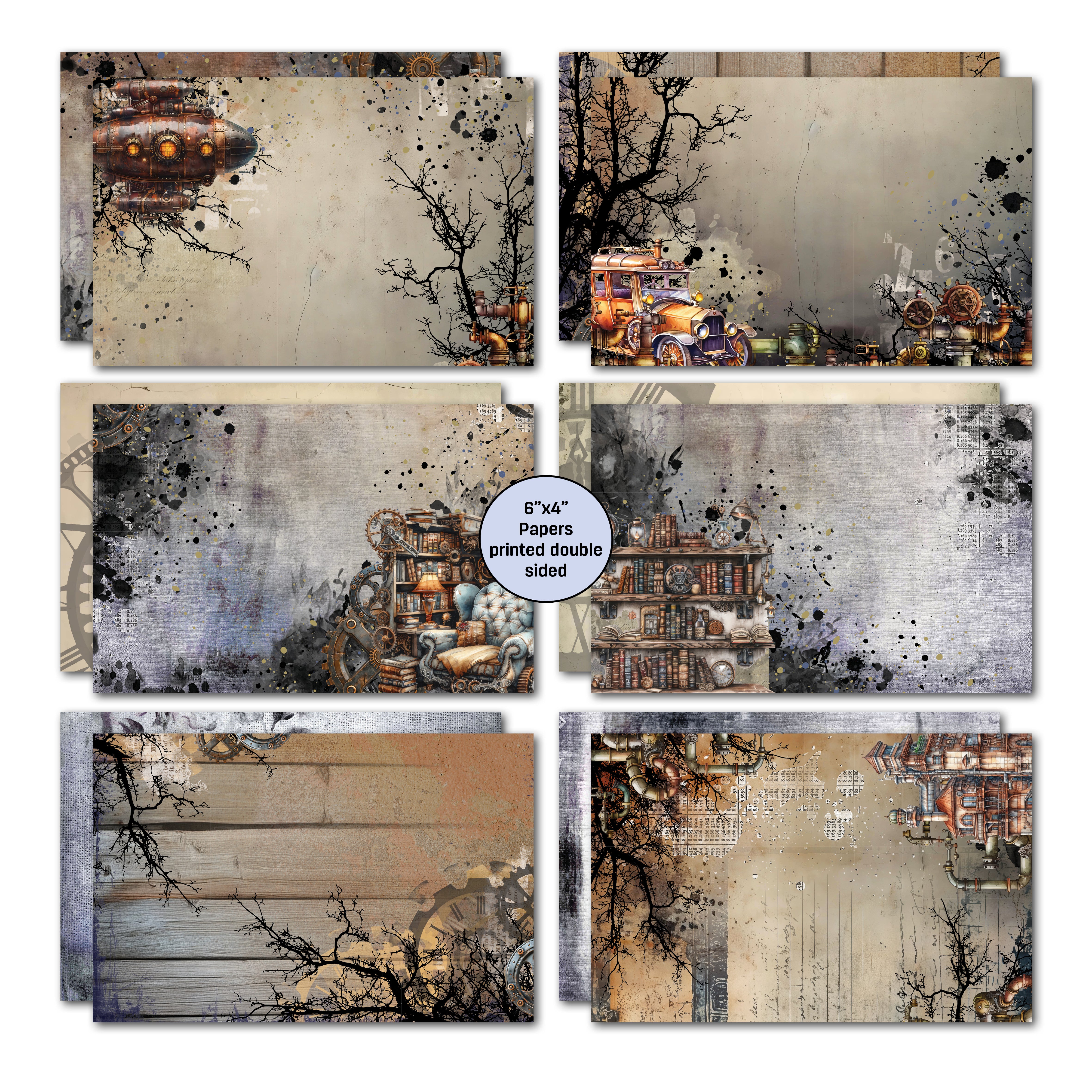 3Quarter Designs Rustic Tinkerer 6x4 Card Pack