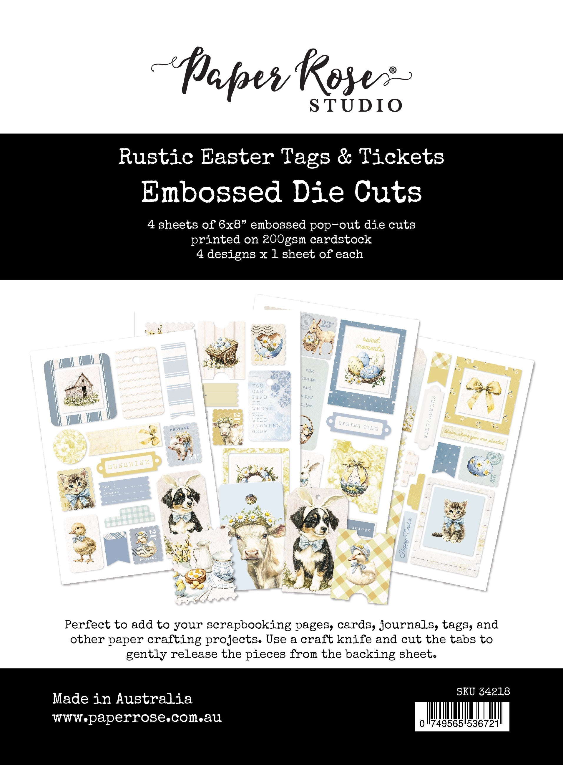 Rustic Easter Tags & Tickets Die Cuts 34218
