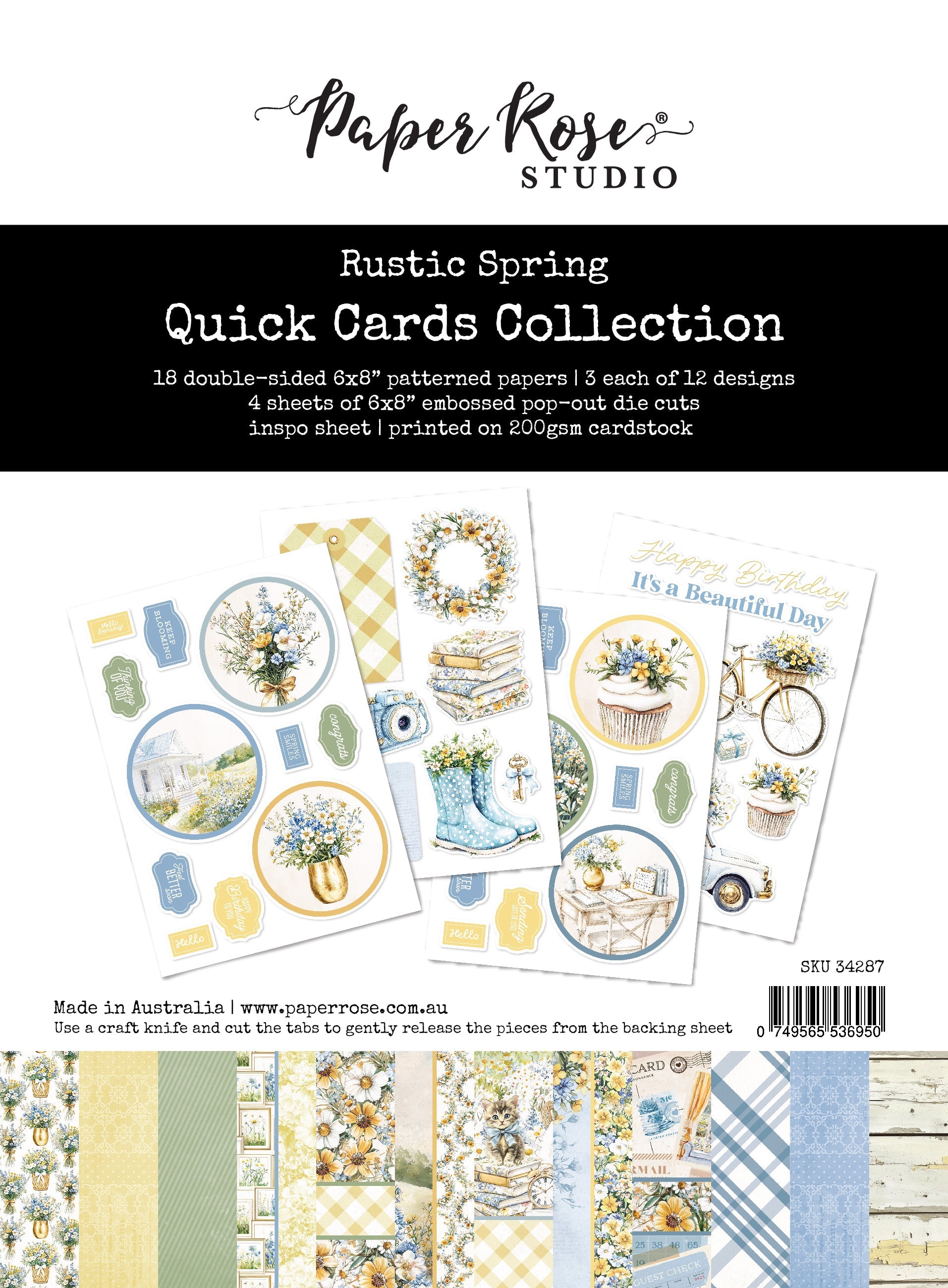 Rustic Spring Quick Cards Kit 34287