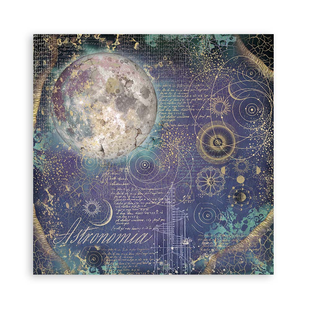 12”x12” (30.5x30.5 cm) Paper Pad 10 Double Sided Printed Sheets - Cosmos Infinity