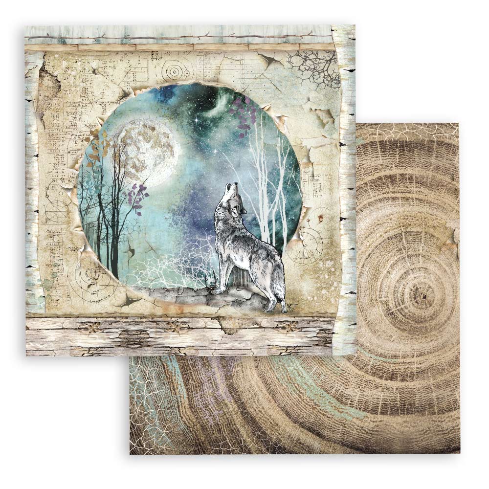 12”x12” (30.5x30.5 cm) Paper Pad 10 Double Sided Printed Sheets - Cosmos Infinity