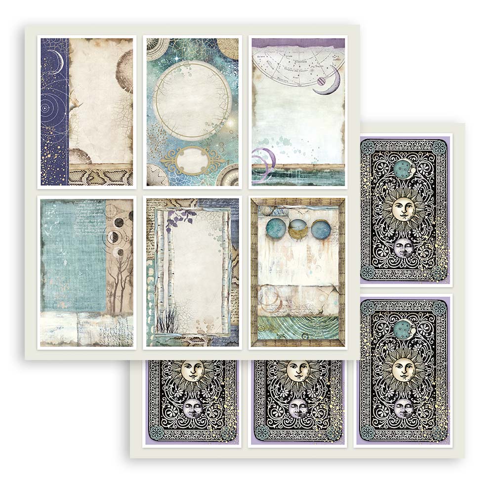 12”x12” (30.5x30.5 cm) Paper Pad 10 Double Sided Printed Sheets - Cosmos Infinity