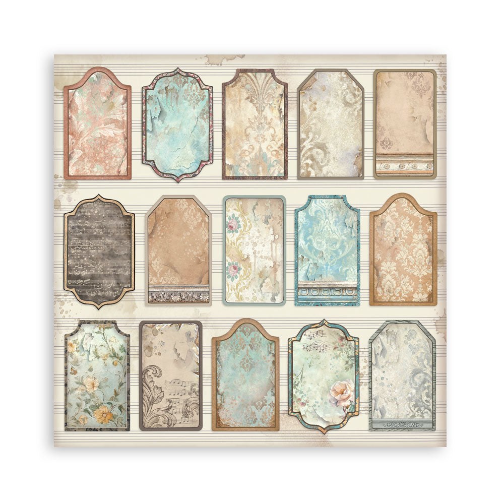 Scrapbooking Printed Pad For Art And Craft 10 Sheets cm 30.5x30.5 (12"x12") - Symphony