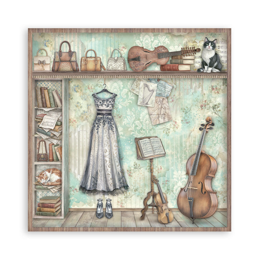 Scrapbooking Printed Pad For Art And Craft 10 Sheets cm 30.5x30.5 (12"x12") - Symphony
