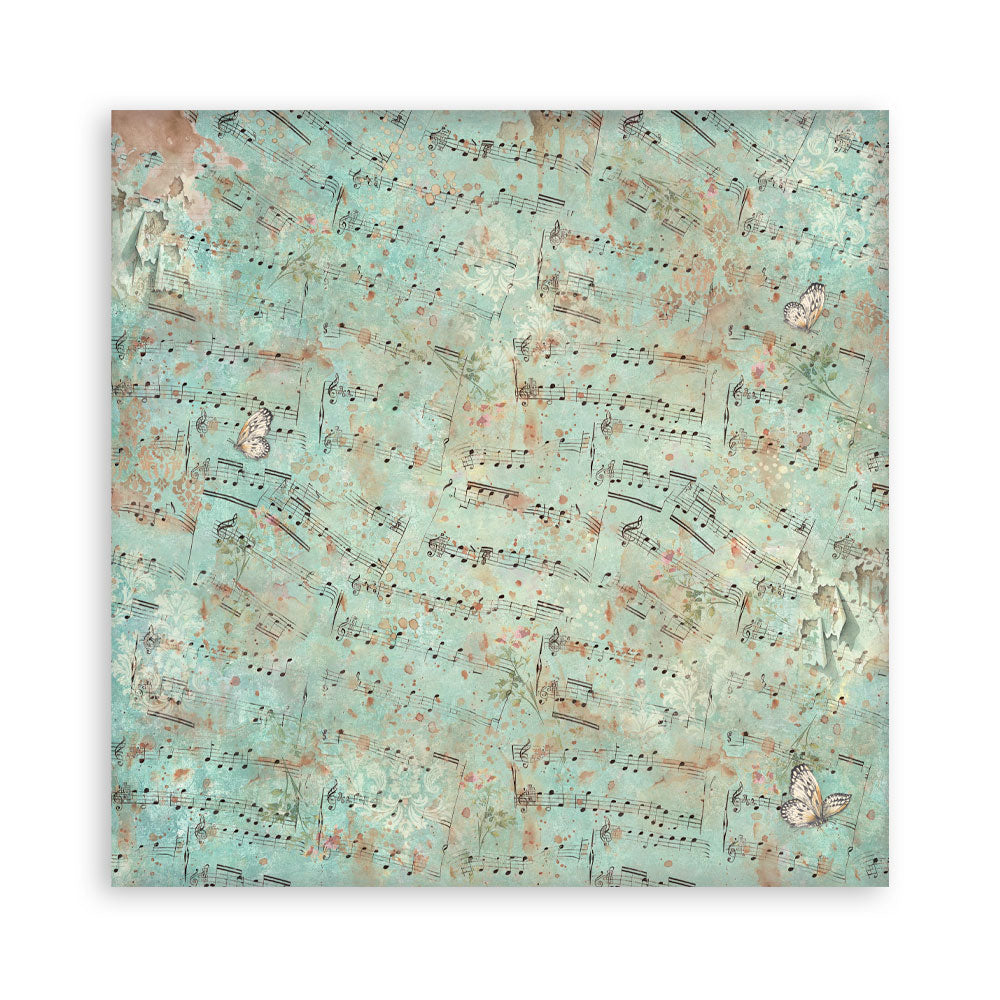 Scrapbooking Printed Pad For Art And Craft 10 Sheets cm 30.5x30.5 (12"x12") Backgrounds - Symphony