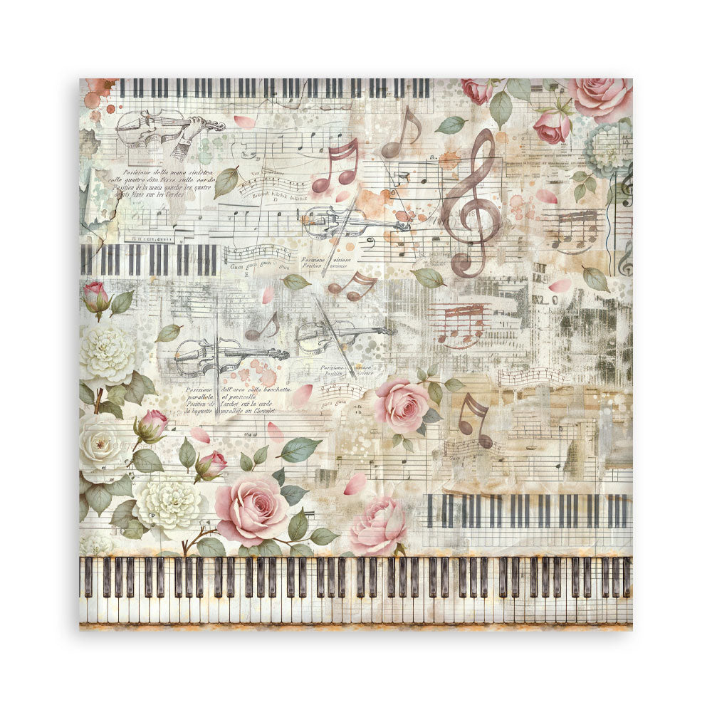 Scrapbooking Printed Pad For Art And Craft 10 Sheets cm 30.5x30.5 (12"x12") Backgrounds - Symphony