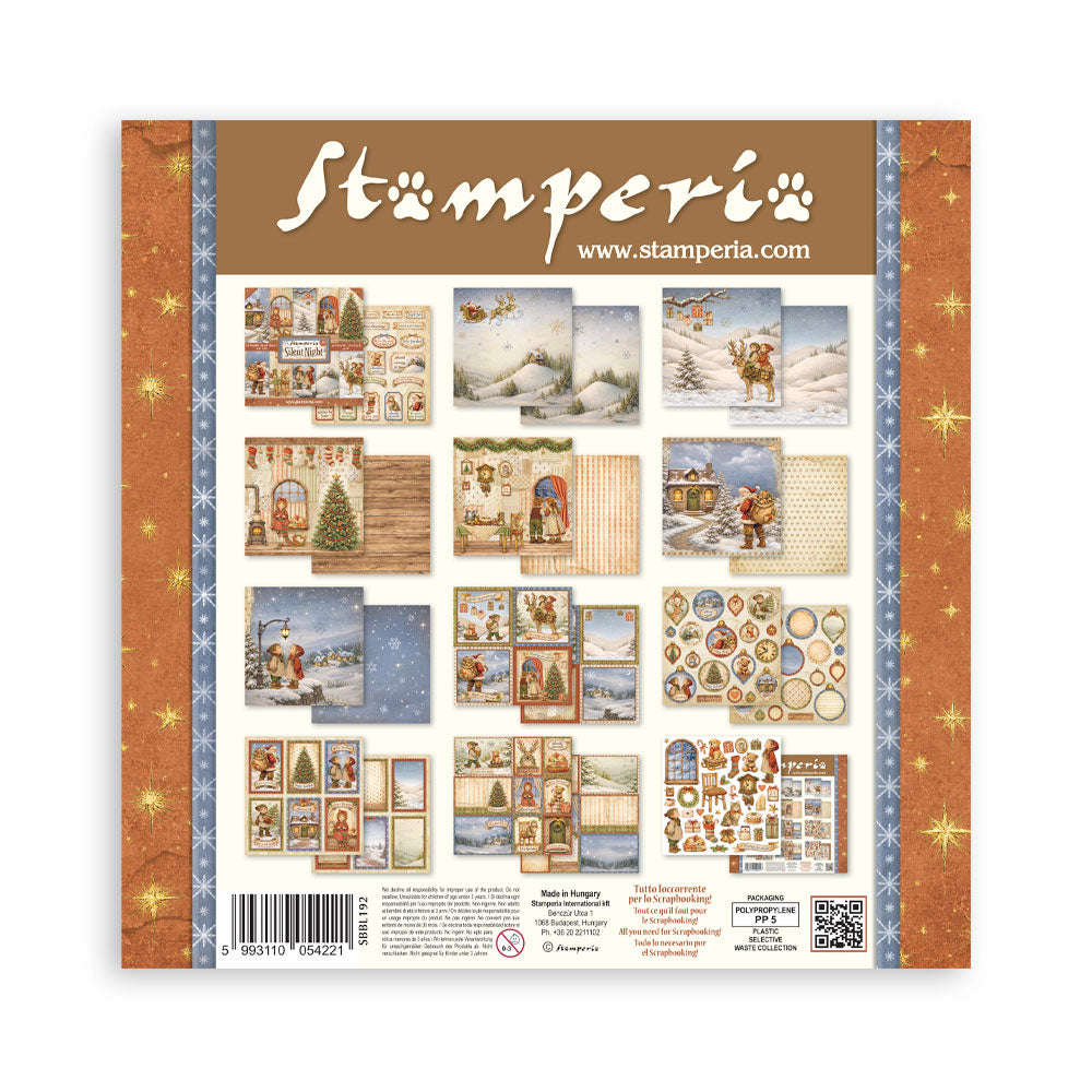 Scrapbooking Printed Pad For Art And Craft 10 Sheets cm 30.5x30.5 (12"x12") - Silent Night