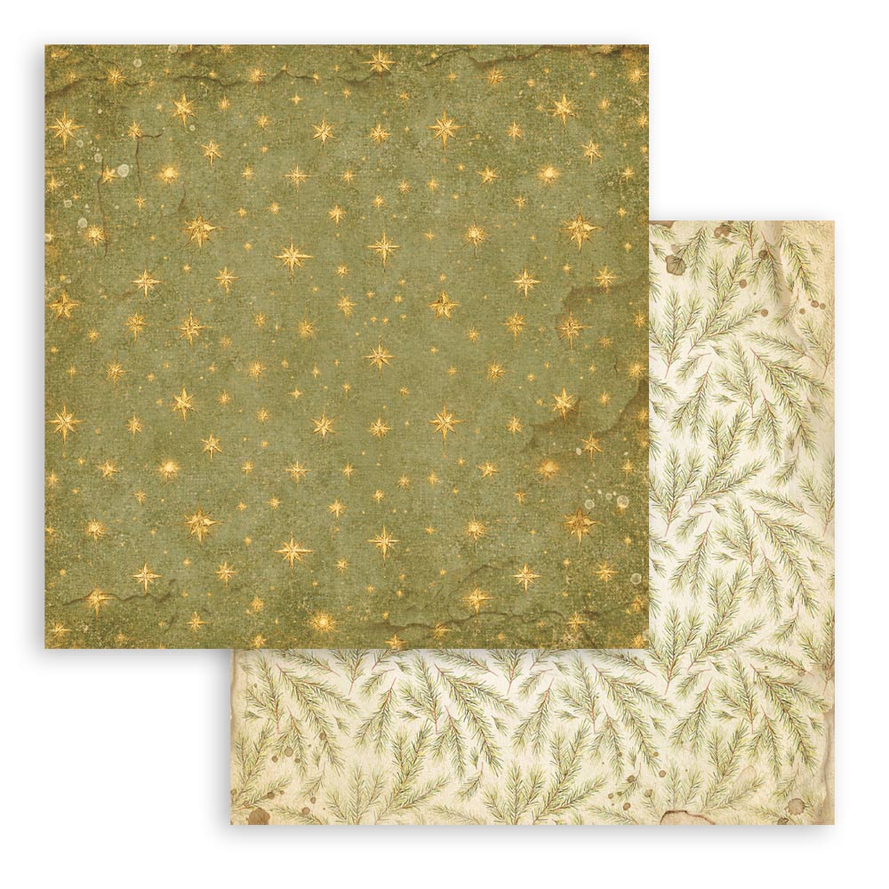 Scrapbooking Printed Pad For Art And Craft 10 Sheets cm 30.5x30.5 (12"x12") Backgrounds - Silent Night
