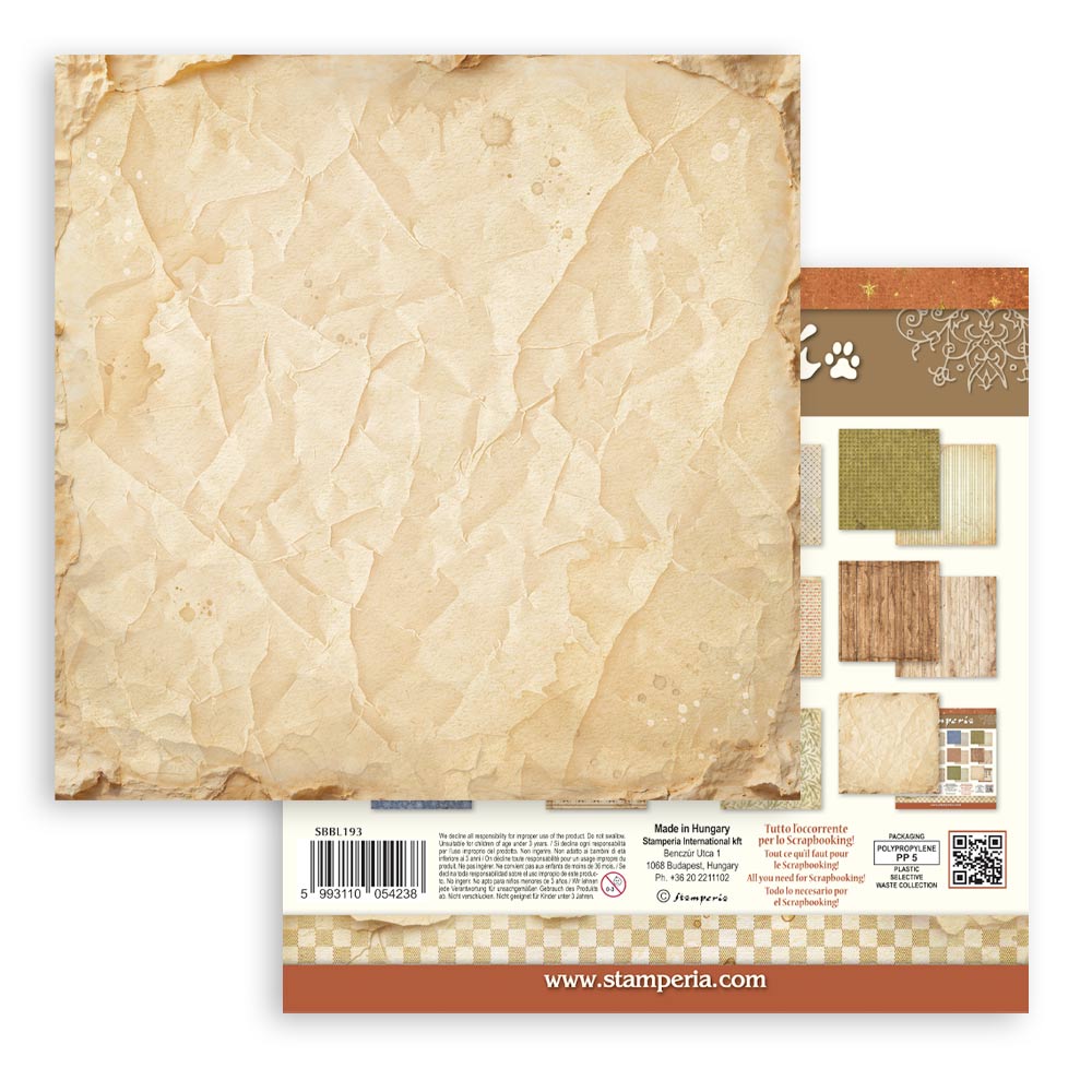 Scrapbooking Printed Pad For Art And Craft 10 Sheets cm 30.5x30.5 (12"x12") Backgrounds - Silent Night