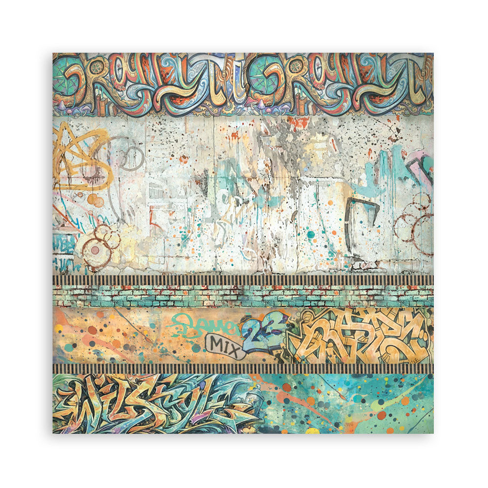 12”x12” (30.5x30.5 cm) Paper Pad 10 Double Sided Printed Backgrounds Sheets - Furry Friends 2