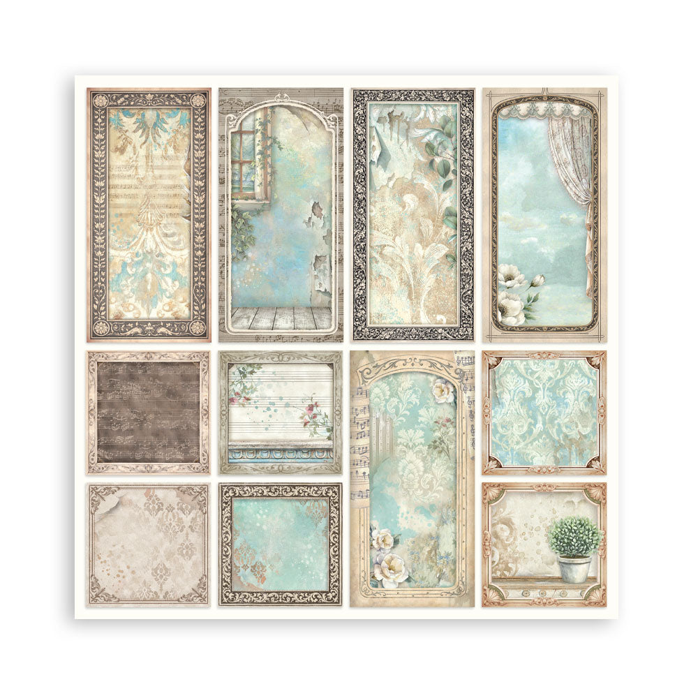 Scrapbooking Printed Pad For Art And Craft 10 Sheets cm 20.3x20.3 (8"x8") - Symphony