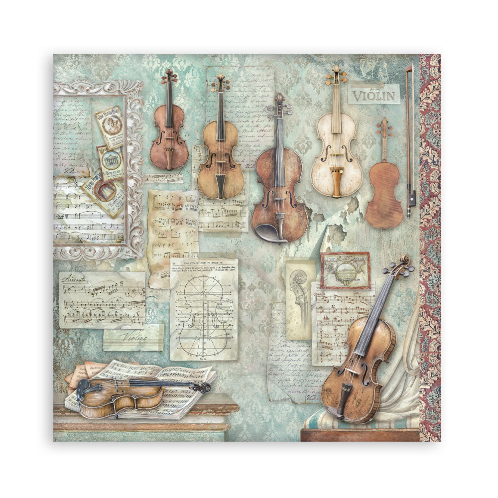 Scrapbooking Printed Pad For Art And Craft 10 Sheets cm 20.3x20.3 (8"x8") - Symphony
