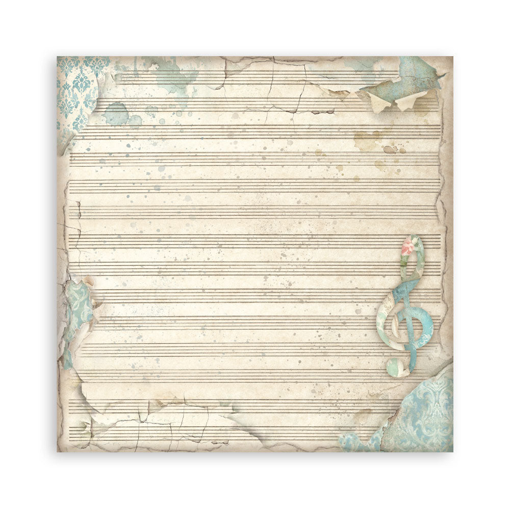 Scrapbooking Printed Pad For Art And Craft 10 Sheets cm 20.3x20.3 (8"x8") Backgrounds Symphony