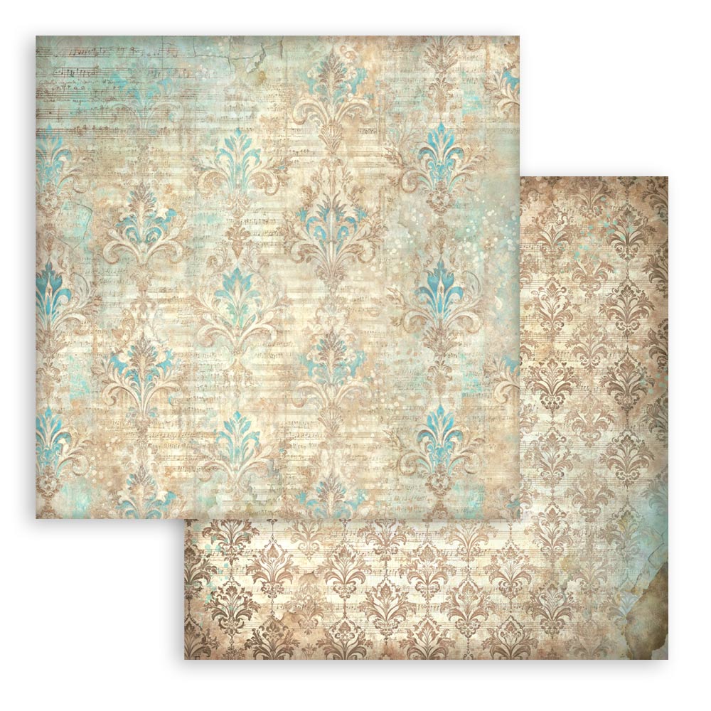 Scrapbooking Printed Pad For Art And Craft 10 Sheets cm 20.3x20.3 (8"x8") Backgrounds Symphony