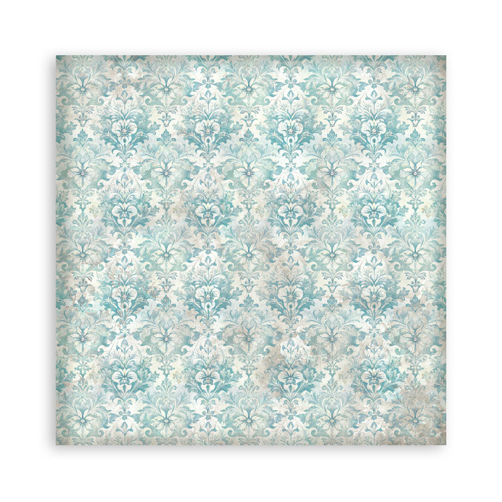 Scrapbooking Printed Pad For Art And Craft 10 Sheets cm 20.3x20.3 (8"x8") Backgrounds - White Christmas