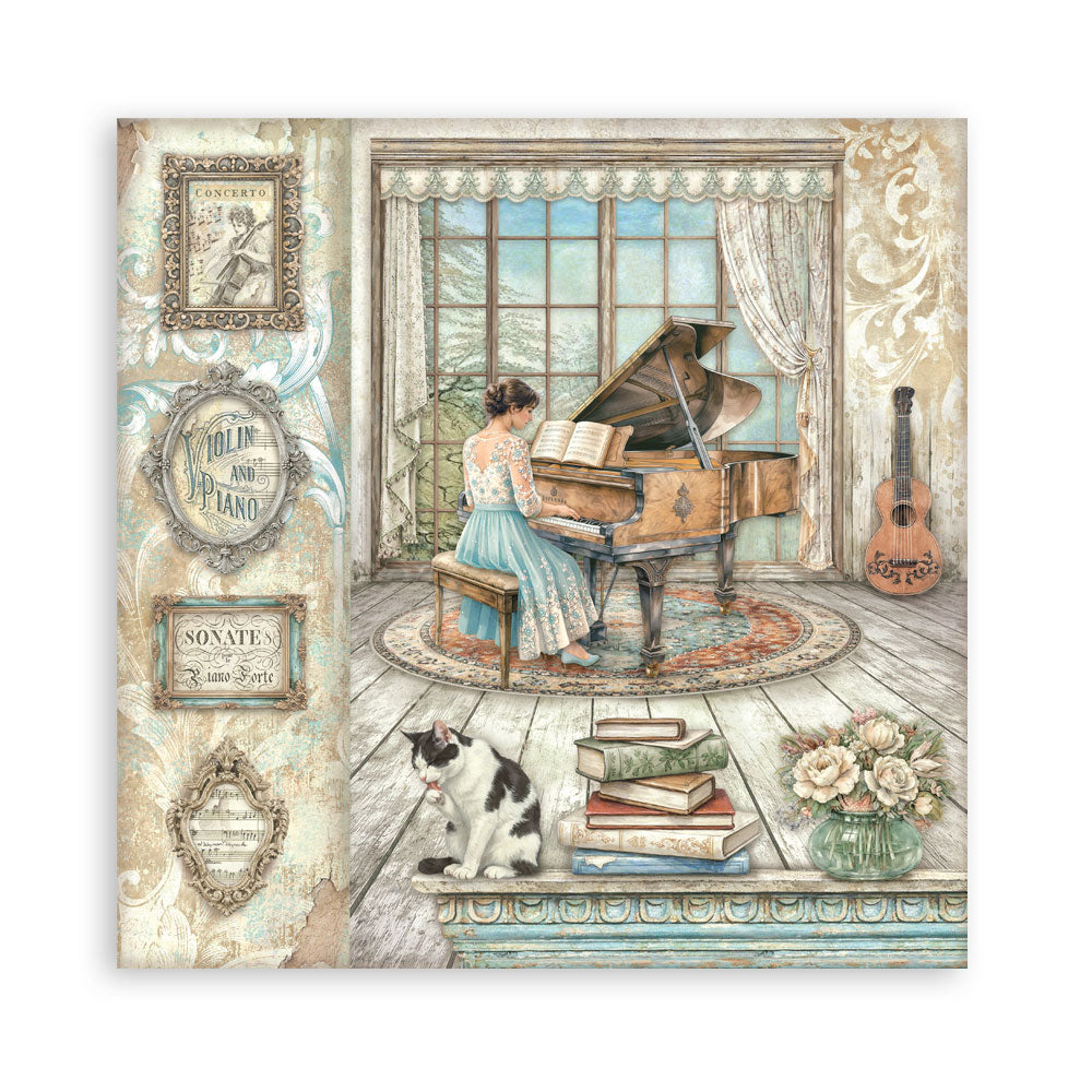Scrapbooking Printed Pad For Art And Craft 22 Sheets cm 30.5x30.5 (12"x12") Single Face - Symphony