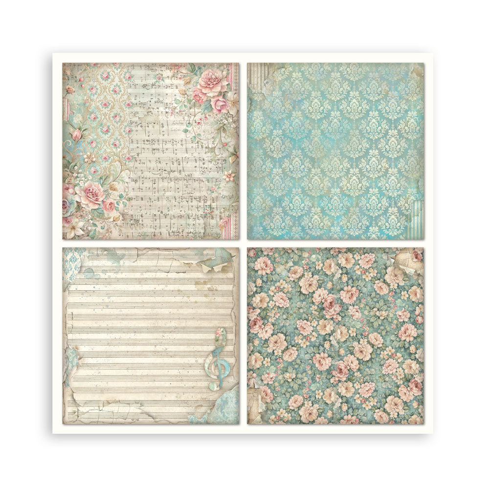Scrapbooking Printed Pad For Art And Craft 22 Sheets cm 30.5x30.5 (12"x12") Single Face - Symphony
