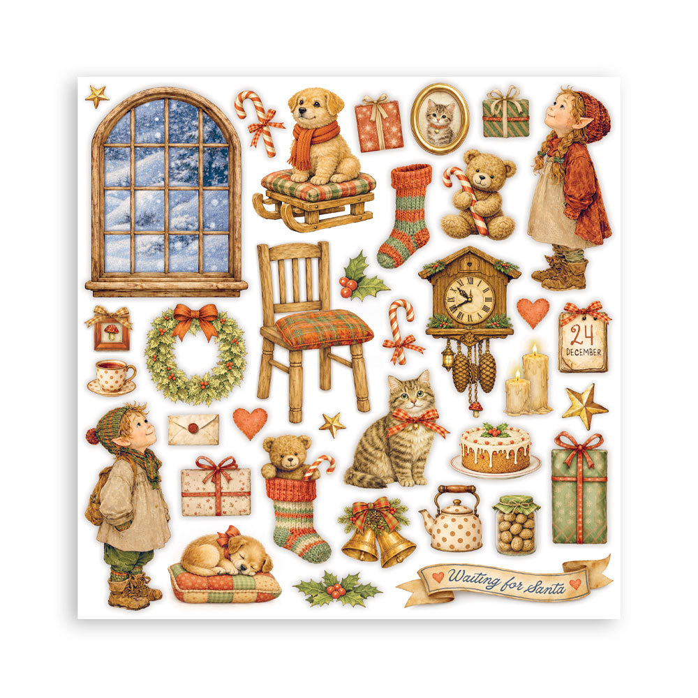 Scrapbooking Printed Pad For Art And Craft 22 Sheets cm 30.5x30.5 (12"x12") Single Face - Silent Night