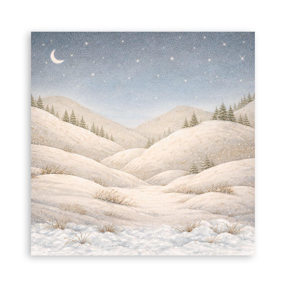 Scrapbooking Printed Pad For Art And Craft 22 Sheets cm 30.5x30.5 (12"x12") Single Face - Silent Night