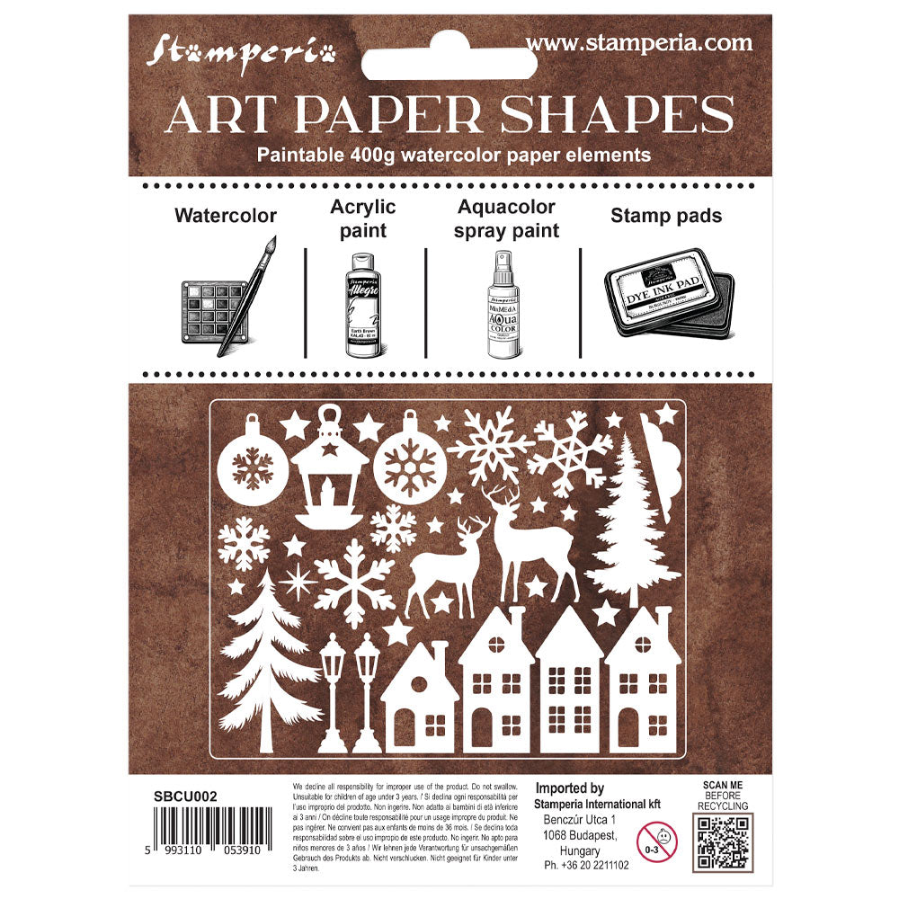 Art Paper Shapes Laser Cut - Christmas