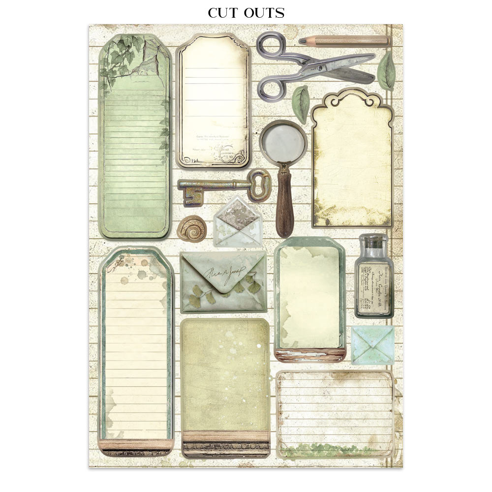 Printed Art Junk Journal: Stickers, Cut-Outs, Backgrounds For Art And Craft - Herbarium Silvae