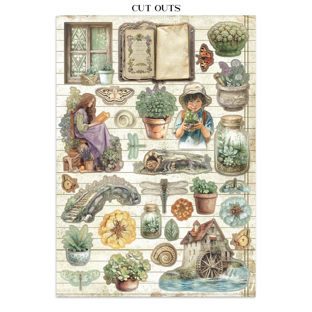 Printed Art Junk Journal: Stickers, Cut-Outs, Backgrounds For Art And Craft - Herbarium Silvae