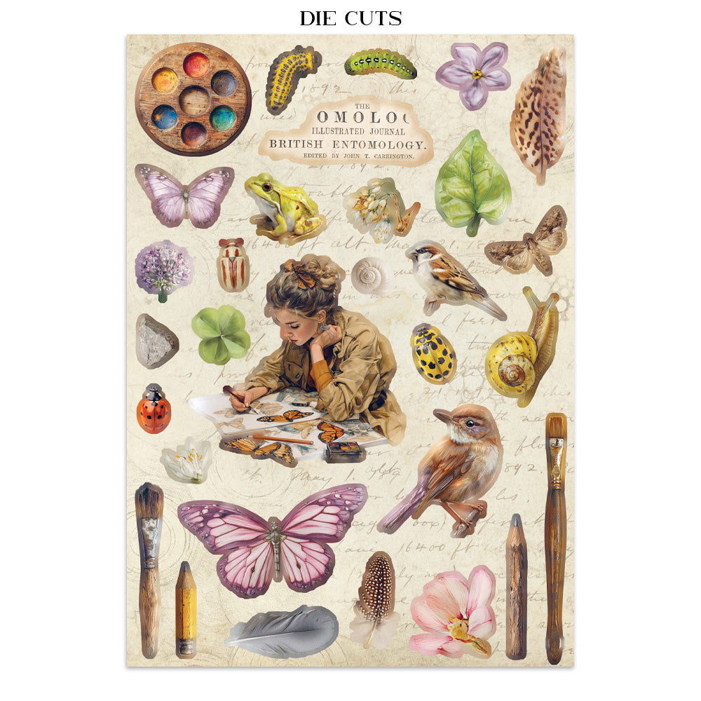 Printed Art Junk Journal: Stickers, Cut-Outs, Backgrounds For Art And Craft - All Around
