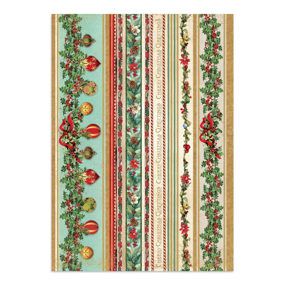 Printed Art Junk Journal: Stickers, Cut-Outs, Backgrounds For Art And Craft - Classic Christmas