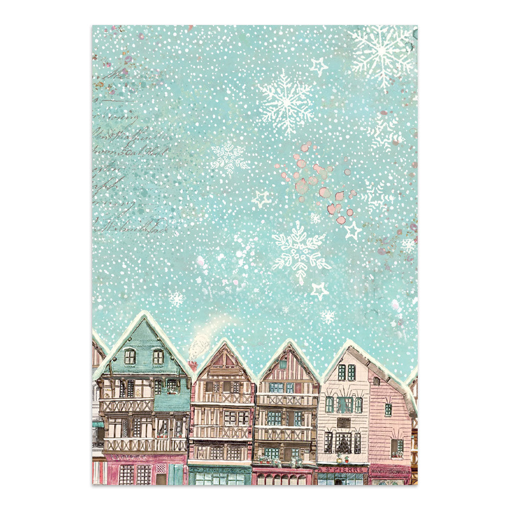Printed Art Junk Journal: Stickers, Cut-Outs, Backgrounds For Art And Craft - Winter Magic