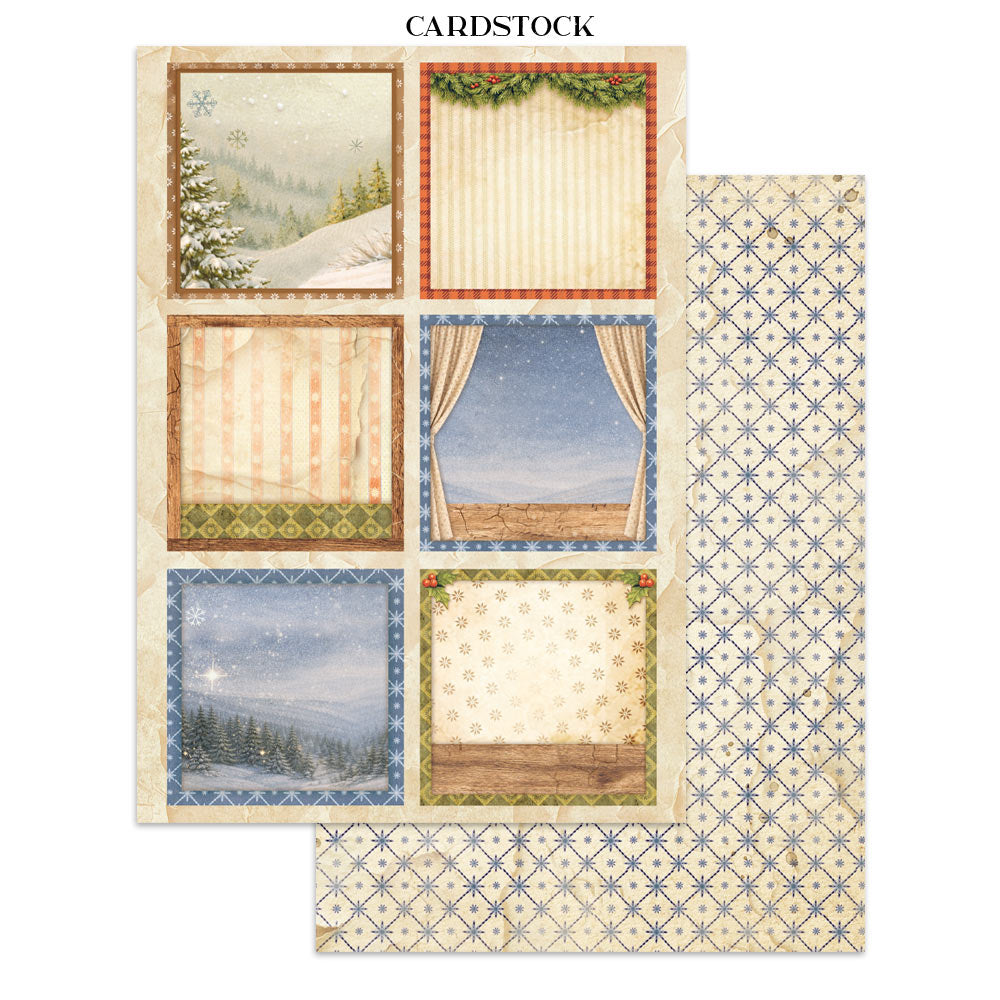 Printed Art Junk Journal: Stickers, Cut-Outs, Backgrounds For Art And Craft - Silent Night