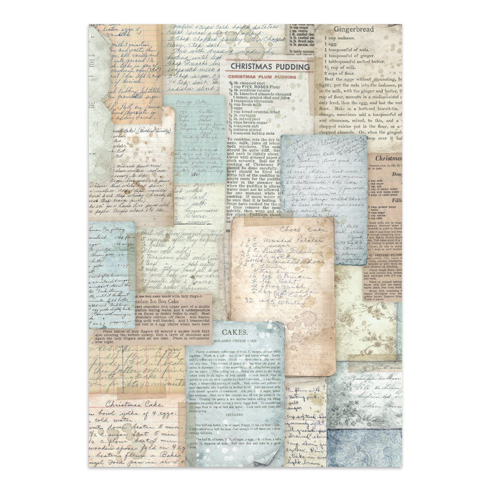 Printed Art Junk Journal: Stickers, Cut-Outs, Backgrounds For Art And Craft - White Christmas